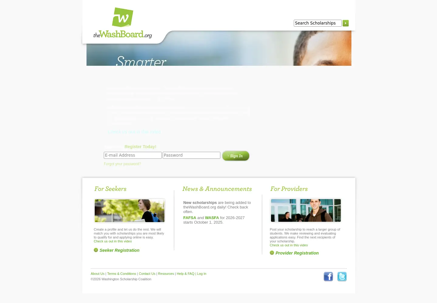Screenshot of thewashboard.org