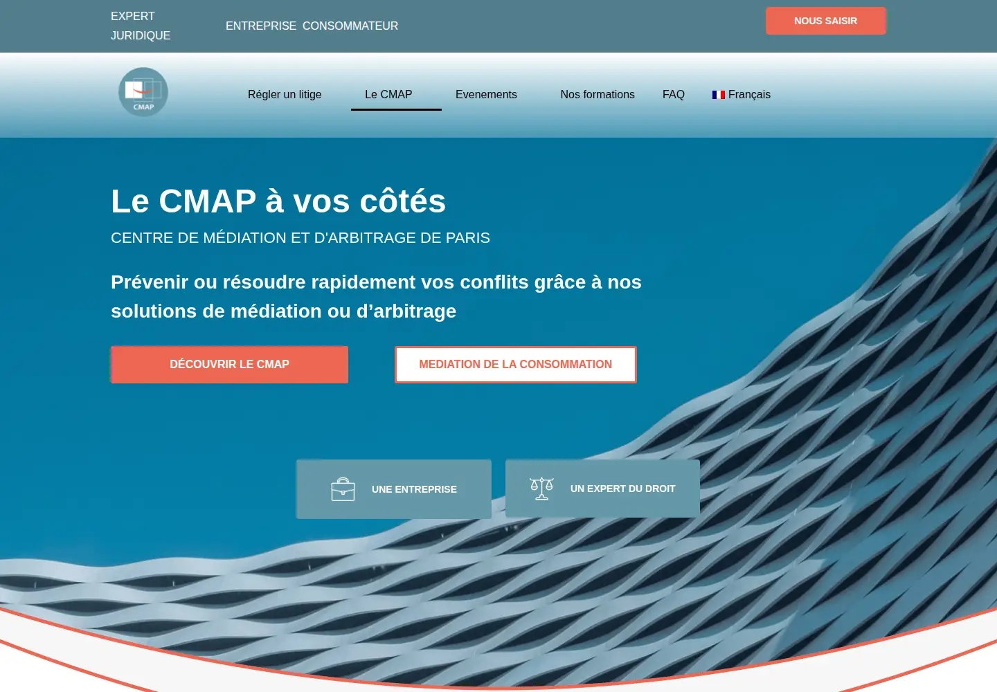 Captured homepage of cmap.fr in the current scan