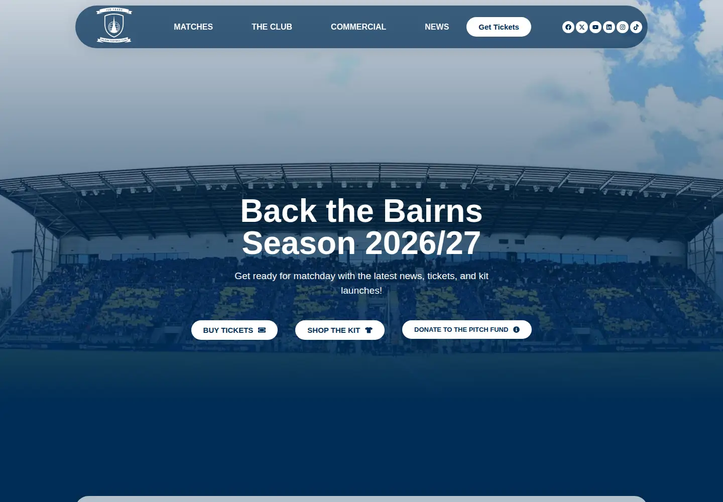 Screenshot of falkirkfc.co.uk