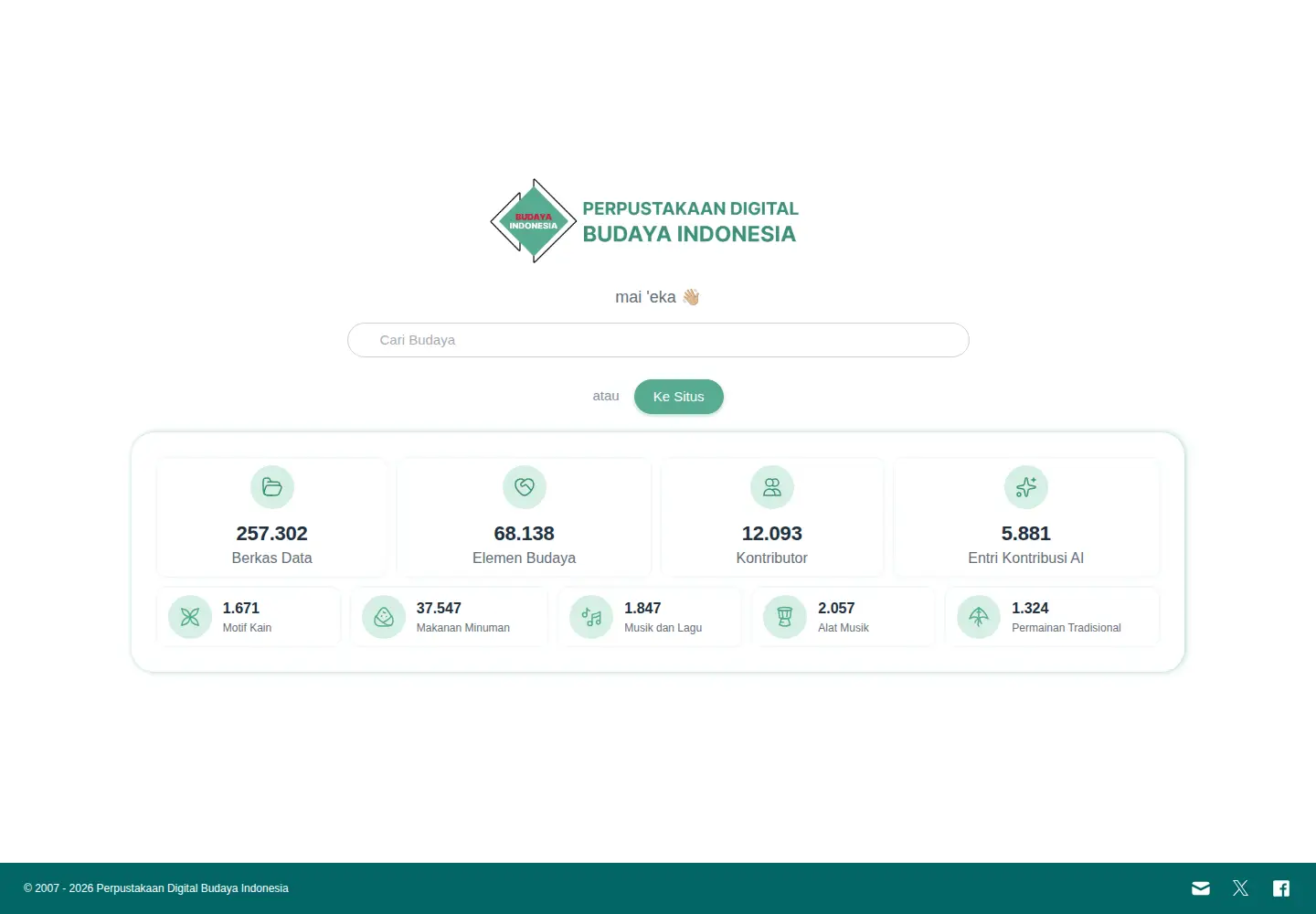 Screenshot of budaya-indonesia.org