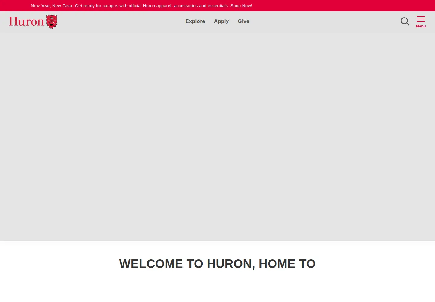 Screenshot of huronatwestern.ca