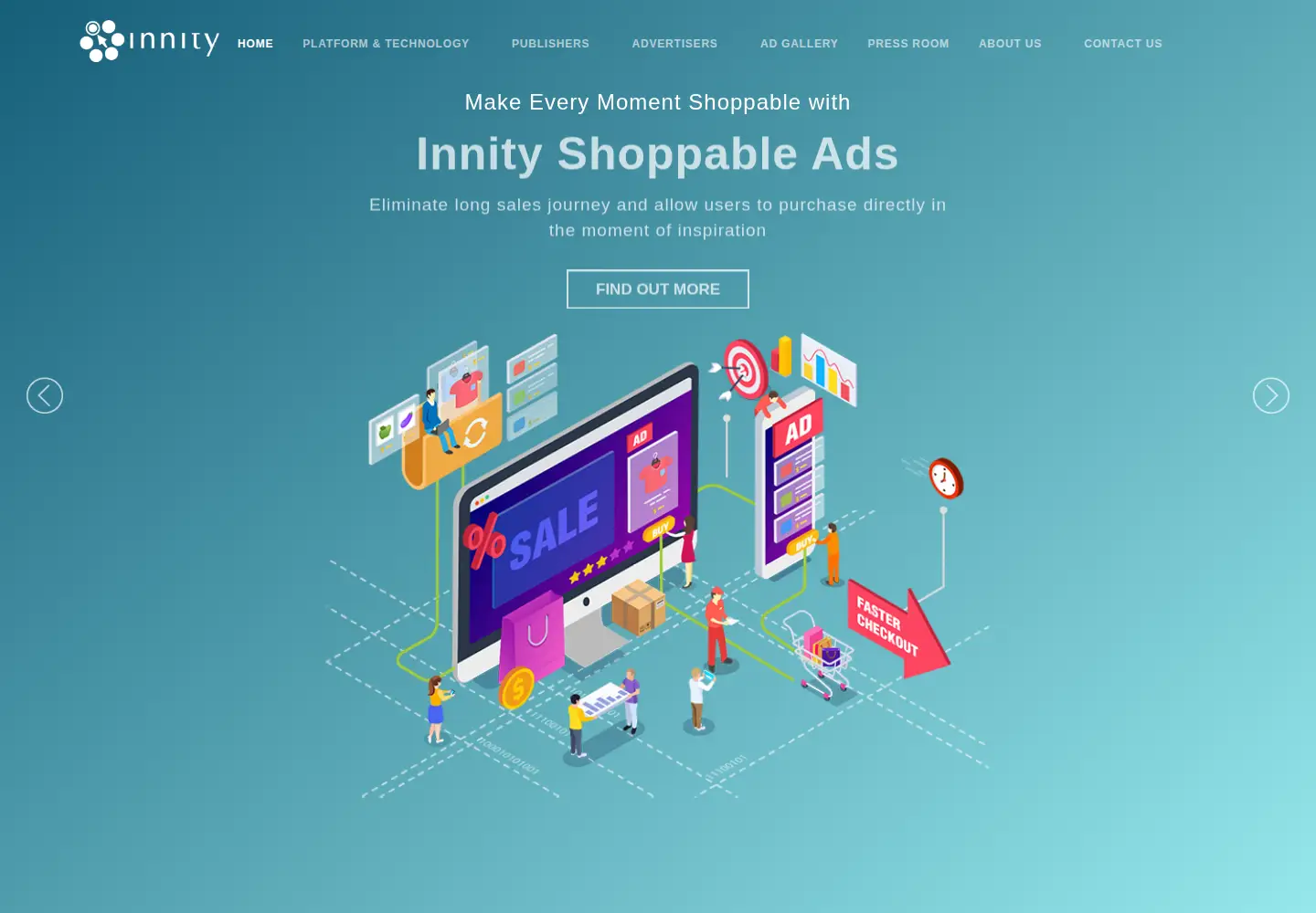 Captured homepage of innity.com in the current scan