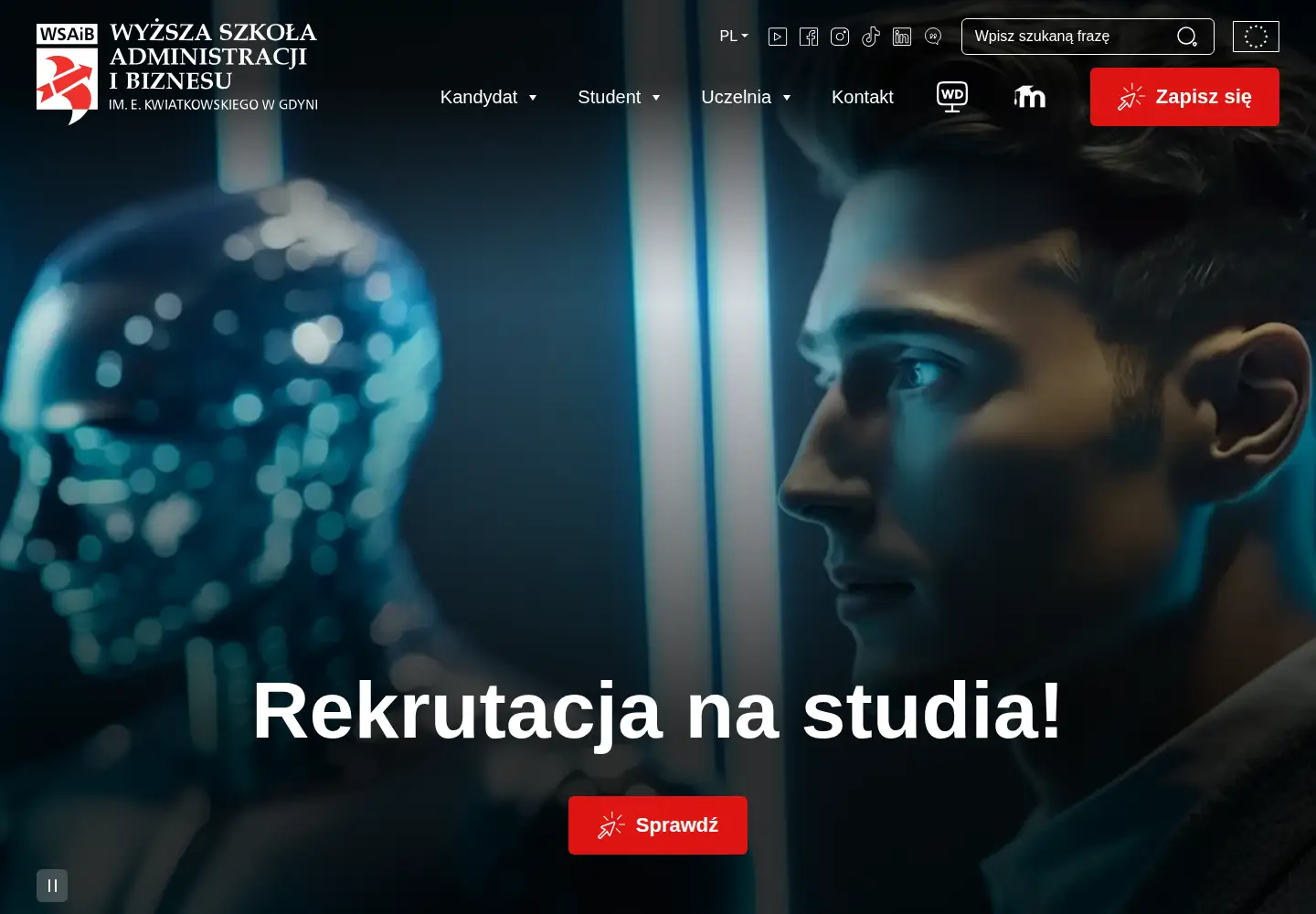 Screenshot of wsaib.pl