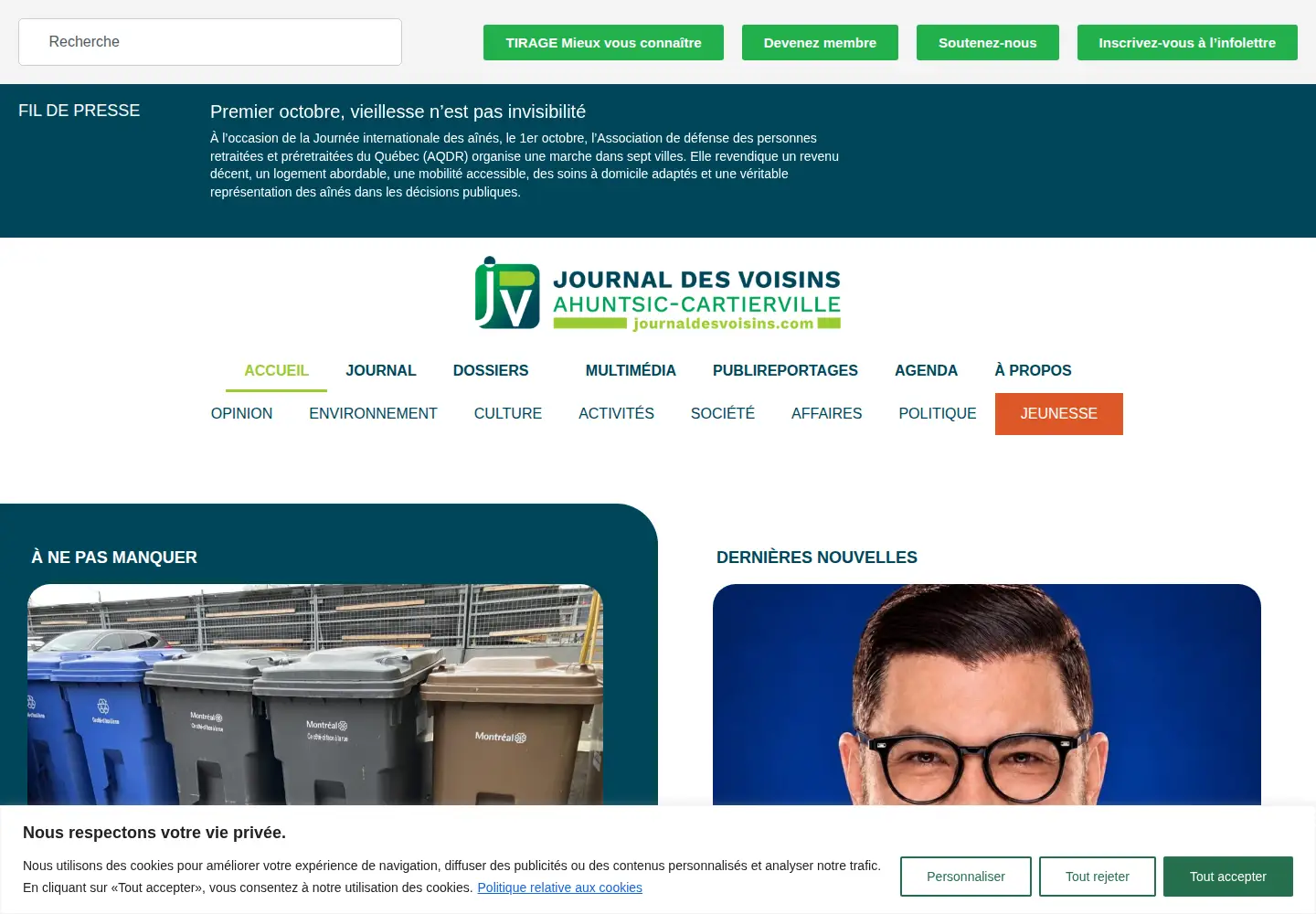 Screenshot of journaldesvoisins.com