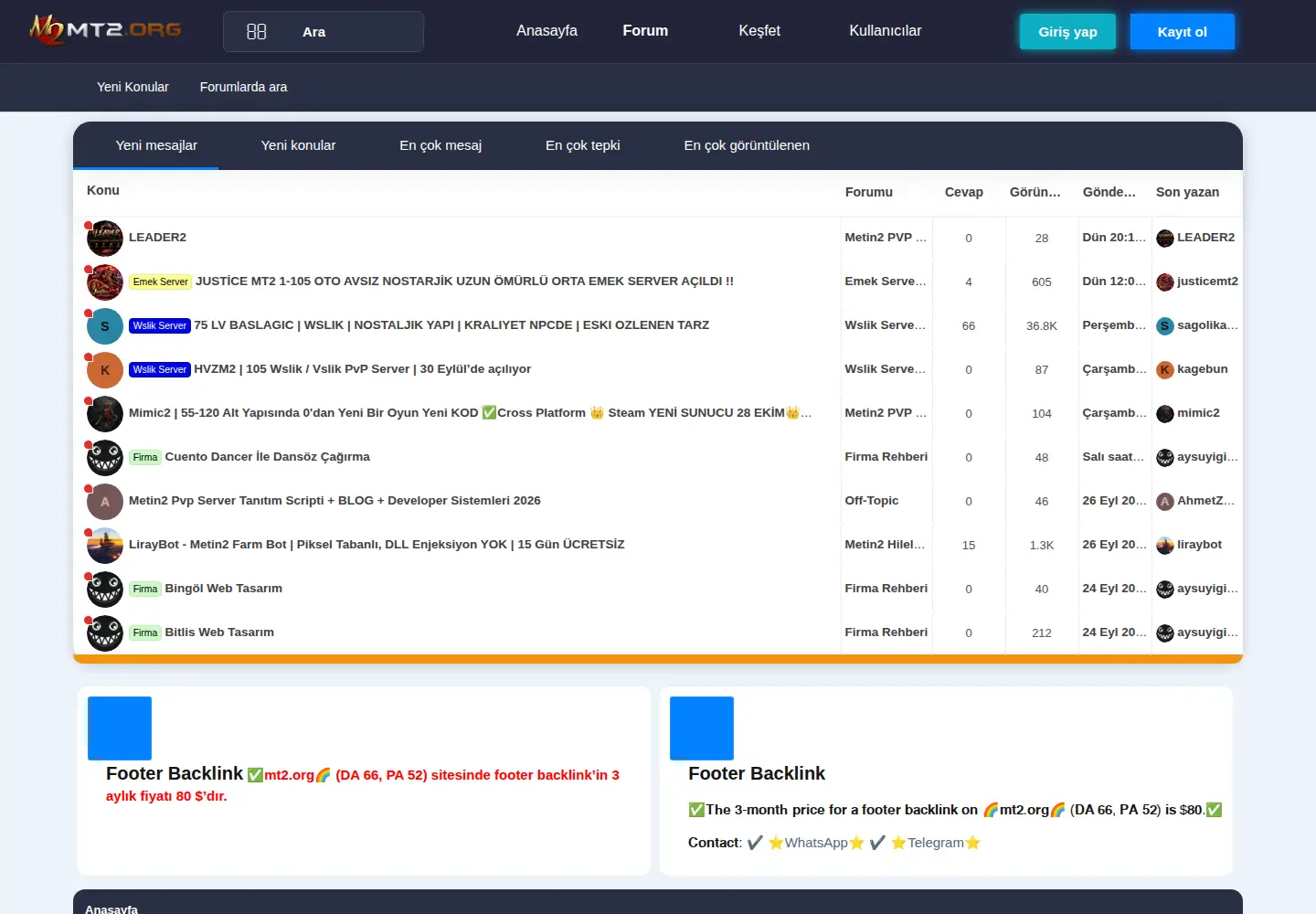 Screenshot of mt2.org