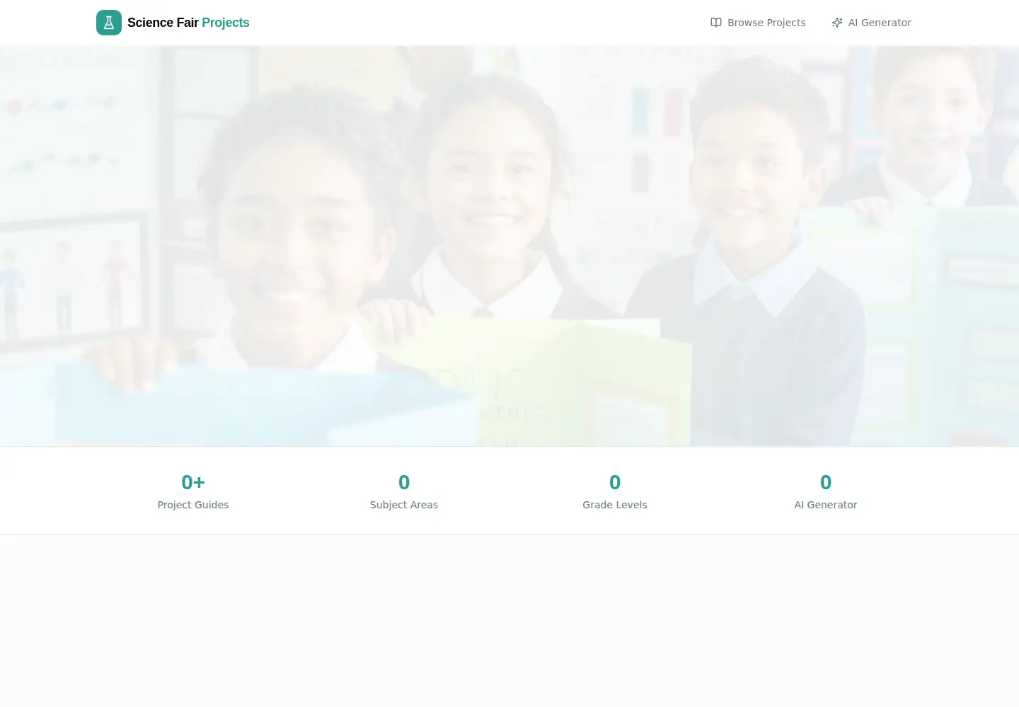 Screenshot of sciencefair-projects.org