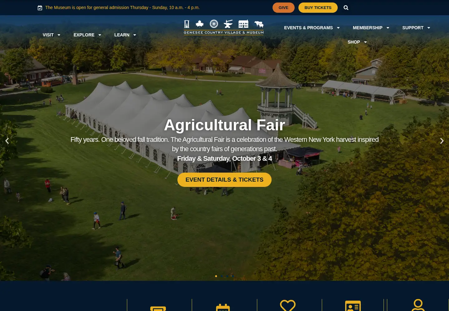 Screenshot of gcv.org