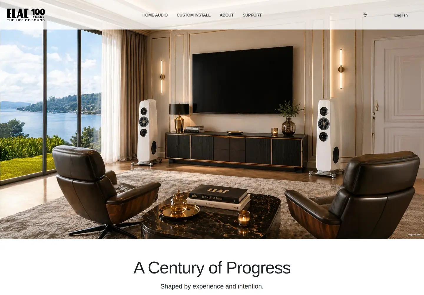 Screenshot of elac.com