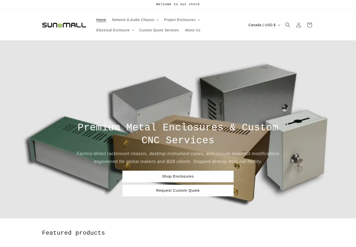 Screenshot of sunemall.com