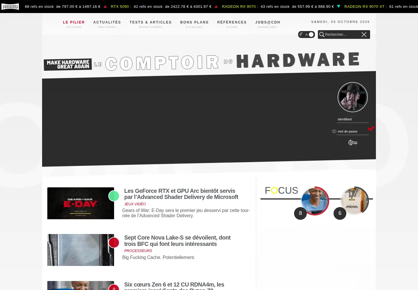 Screenshot of comptoir-hardware.com