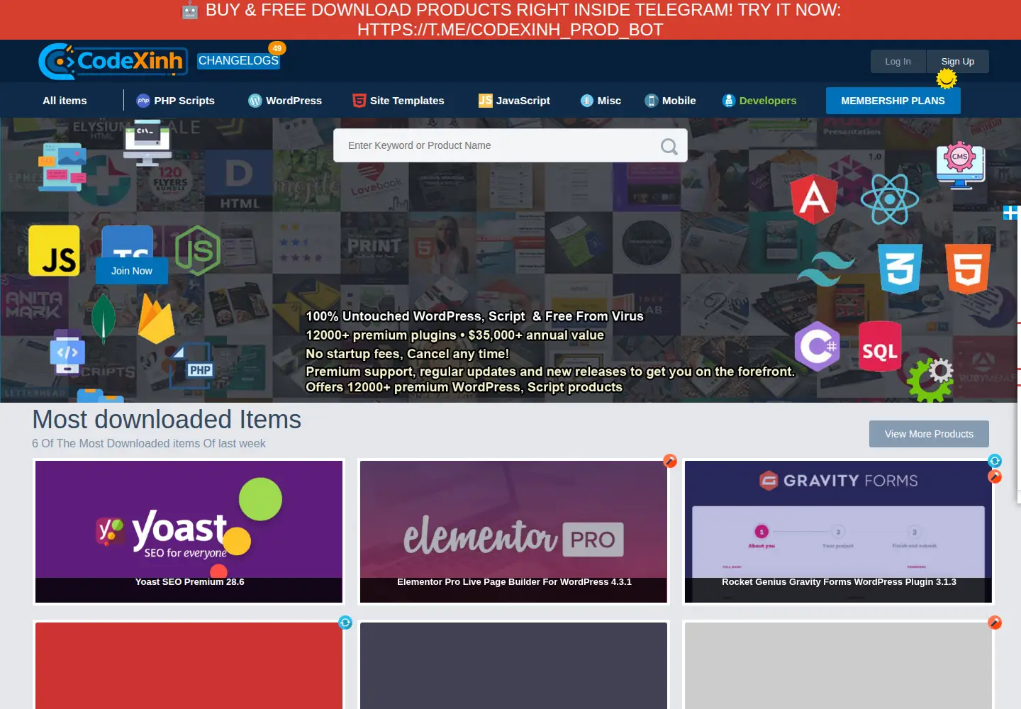 Screenshot of codexinh.com