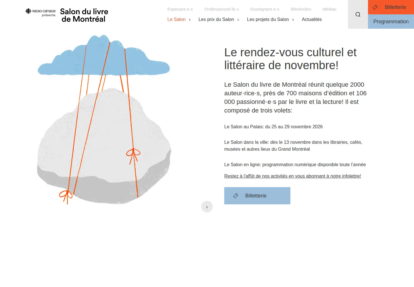 Screenshot of salondulivredemontreal.com
