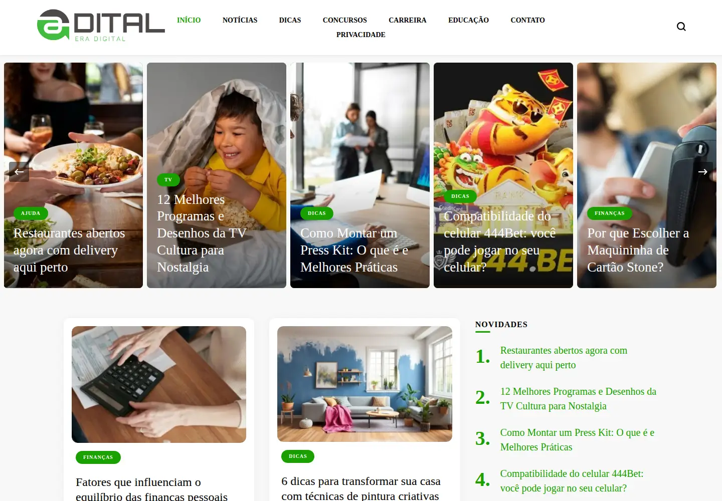 Screenshot of adital.com.br