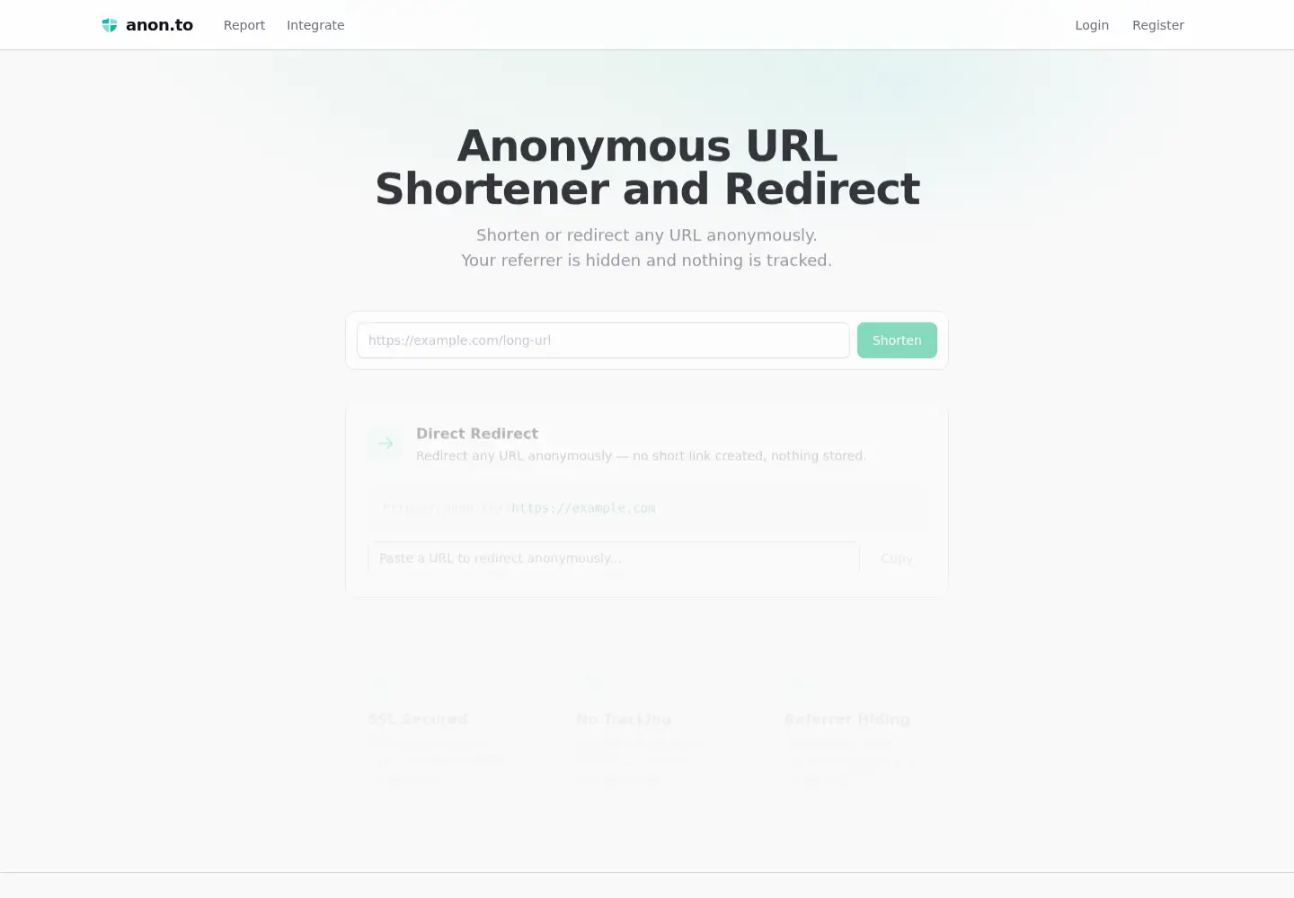 Screenshot of anon.to