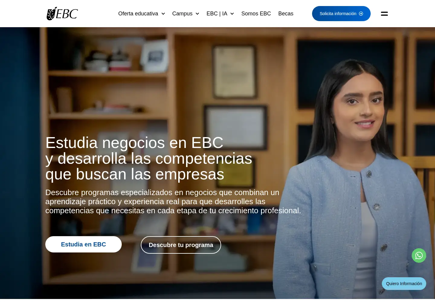 Screenshot of ebc.mx