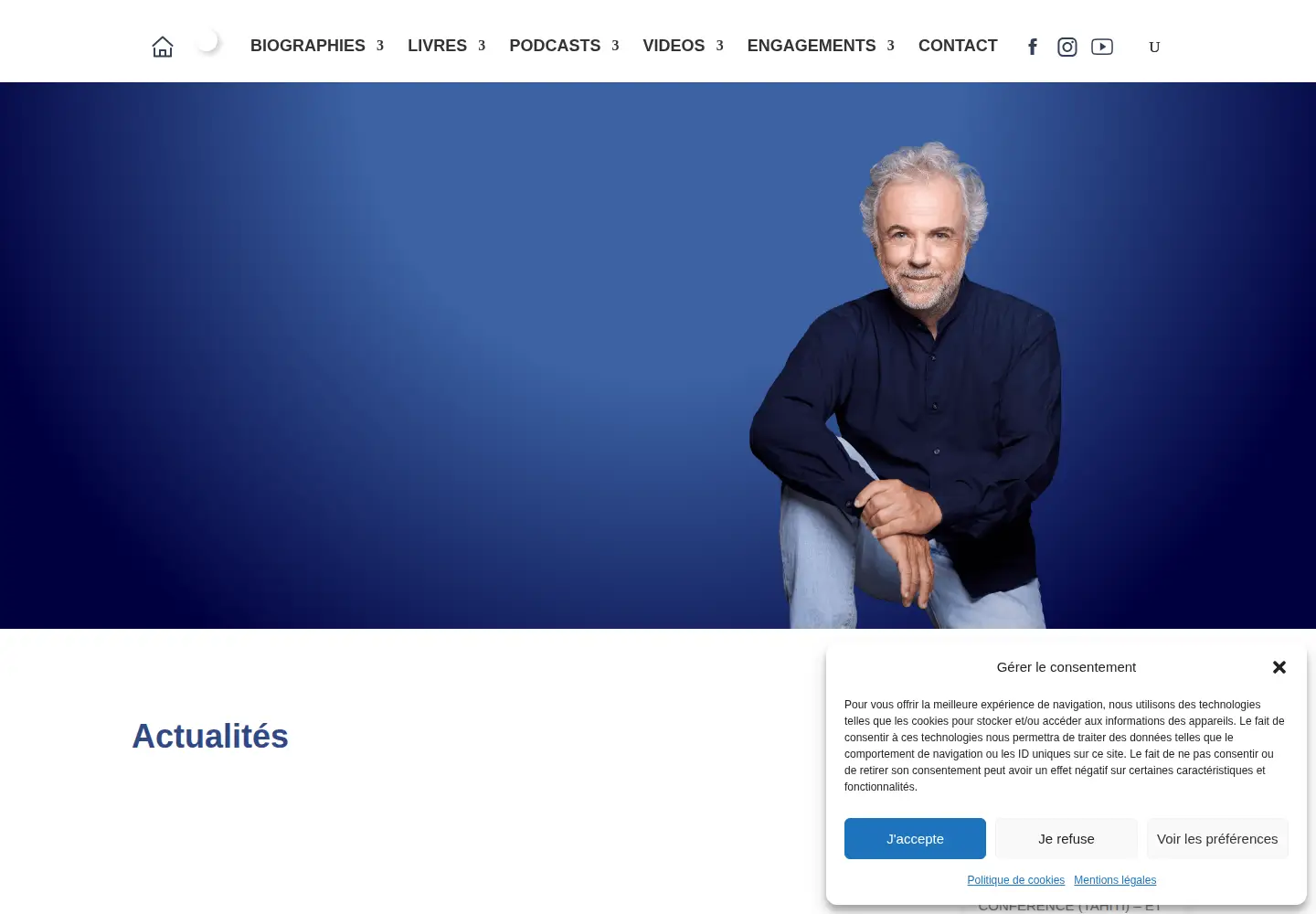 Captured homepage of fredericlenoir.com in the current scan
