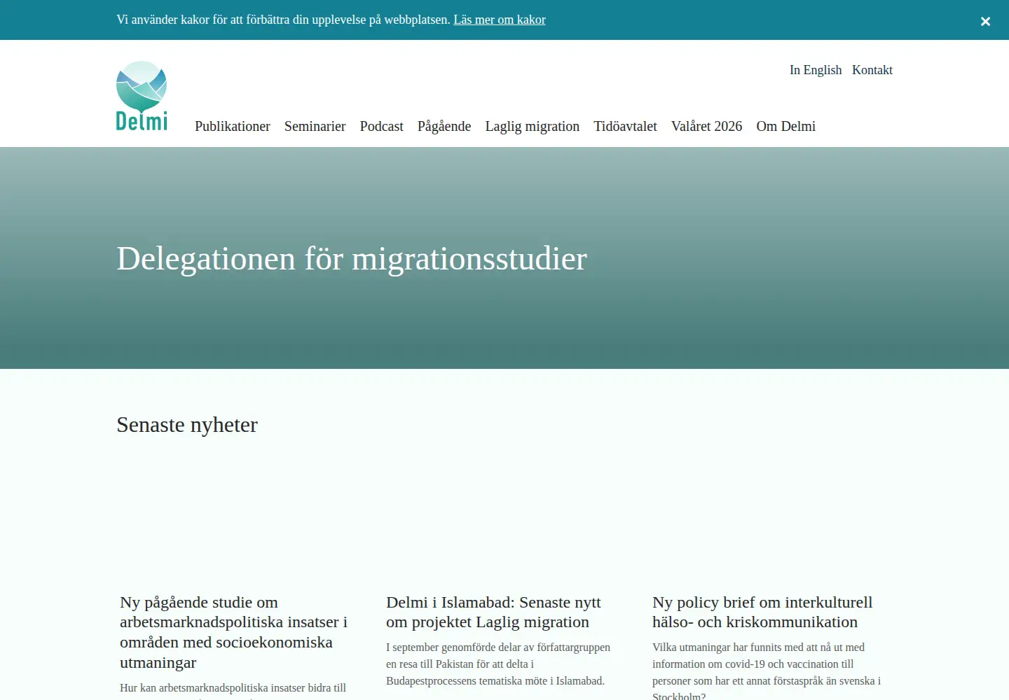 Screenshot of delmi.se