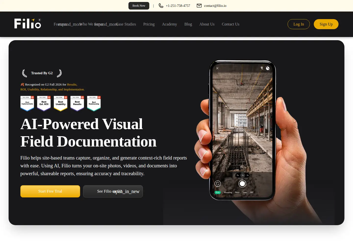 Screenshot of filio.io