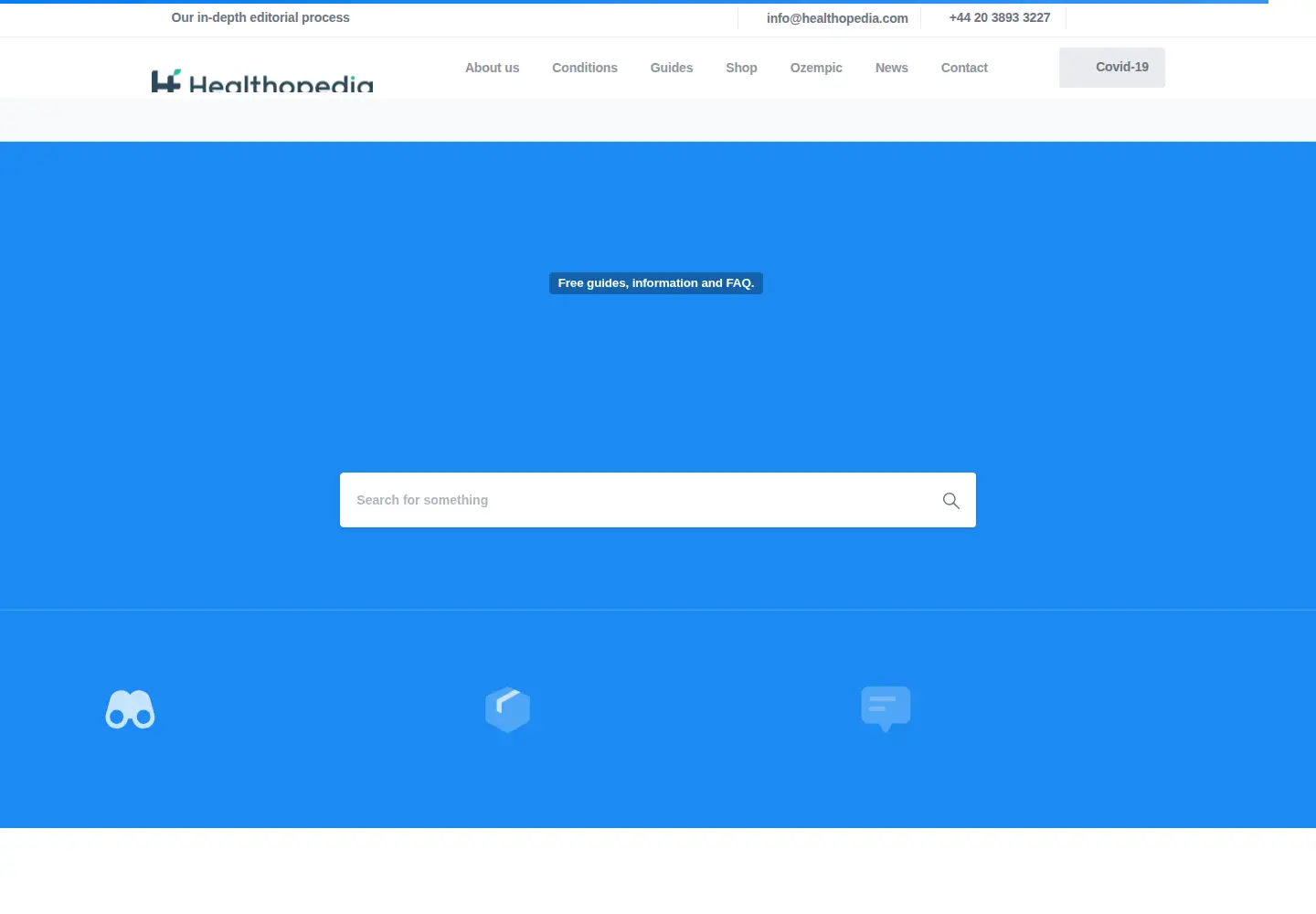 Screenshot of healthopedia.com