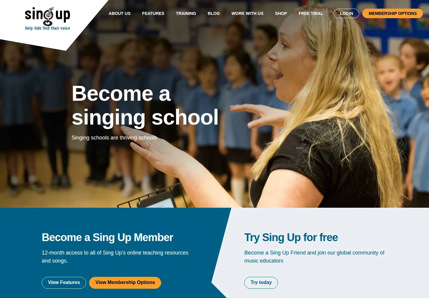 Captured homepage of singup.org in the current scan