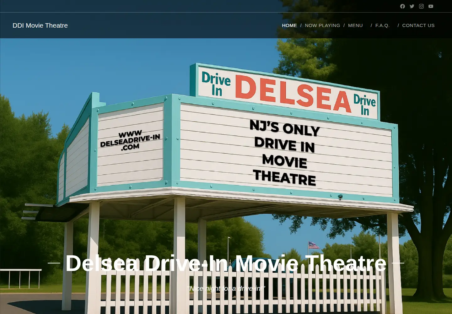 Screenshot of delseadrive-in.com