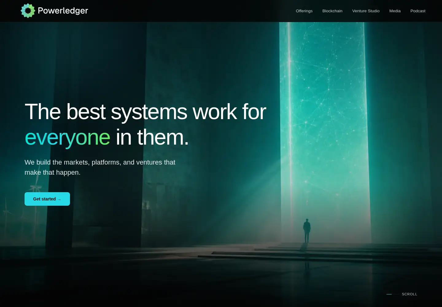Screenshot of powerledger.io