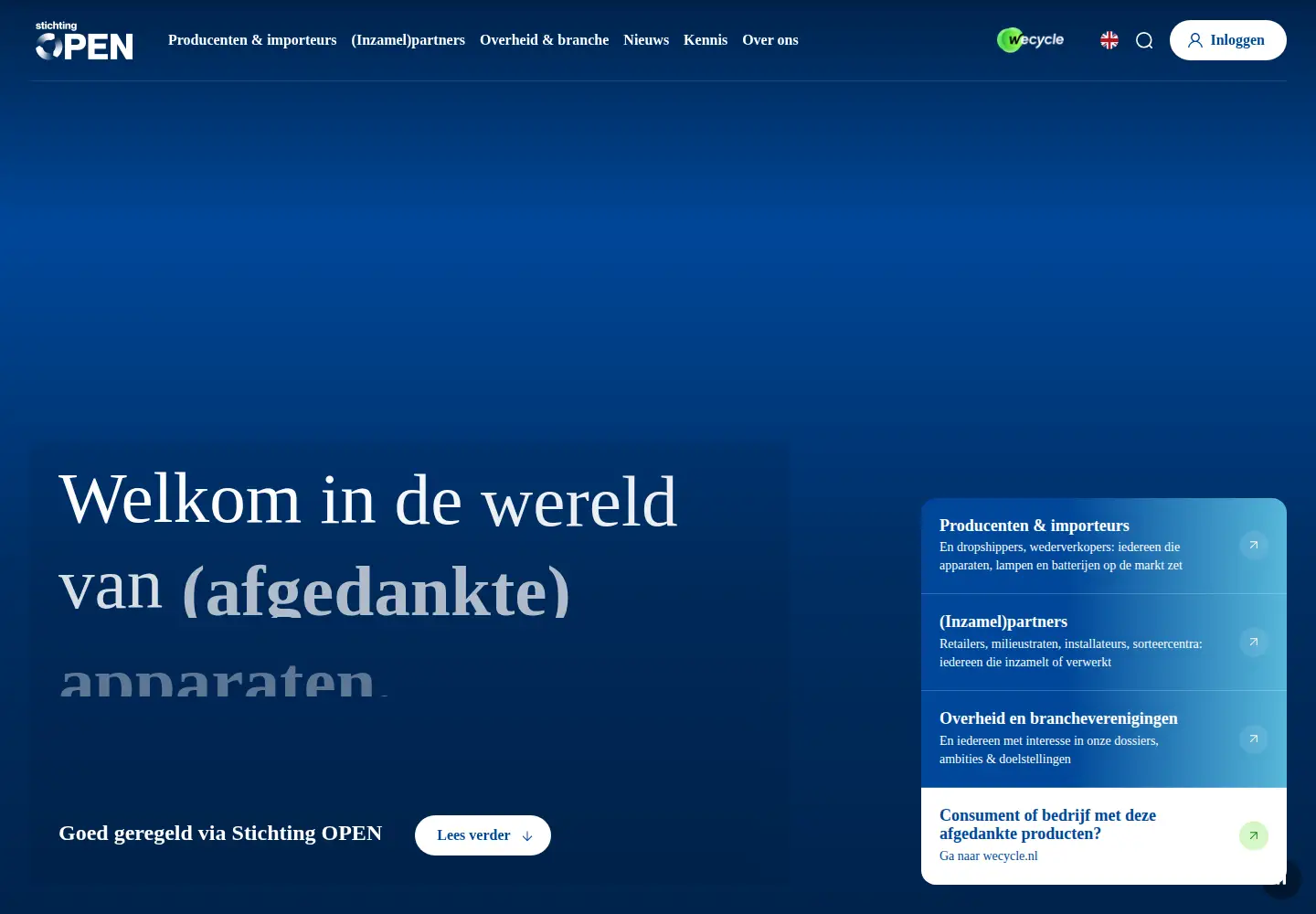 Screenshot of stichting-open.org