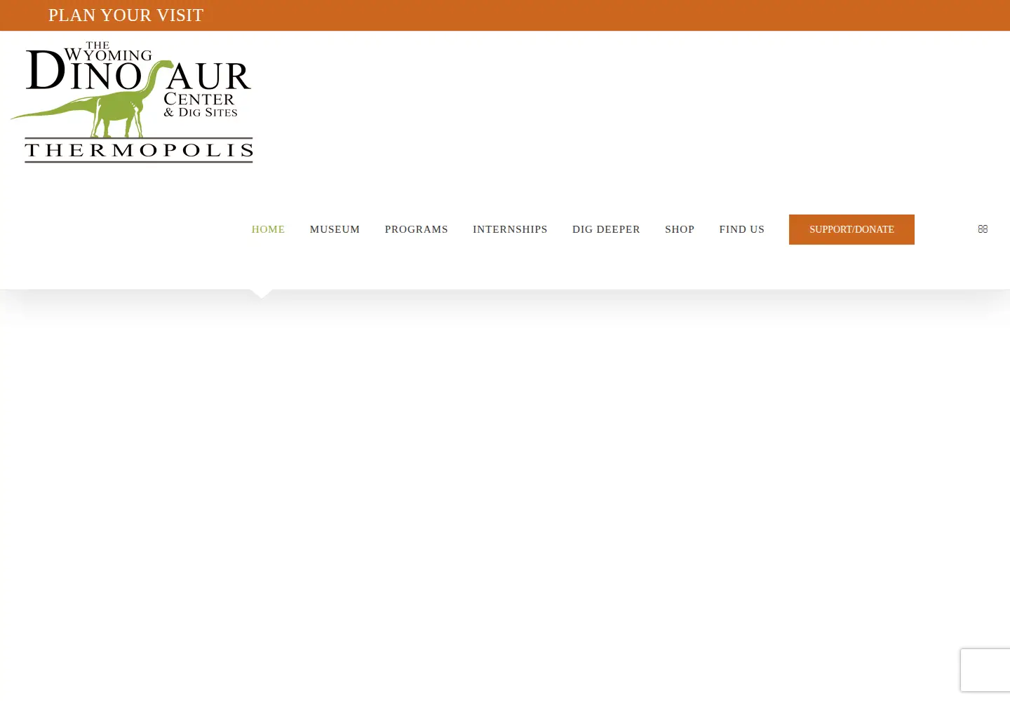 Screenshot of wyomingdinosaurcenter.org