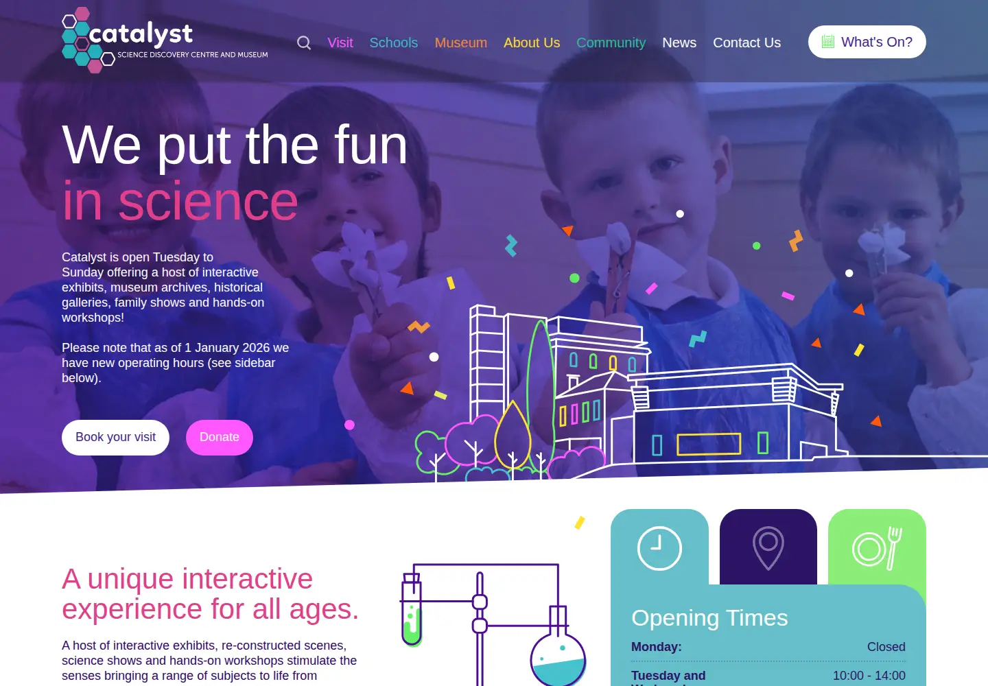 Screenshot of catalyst.org.uk