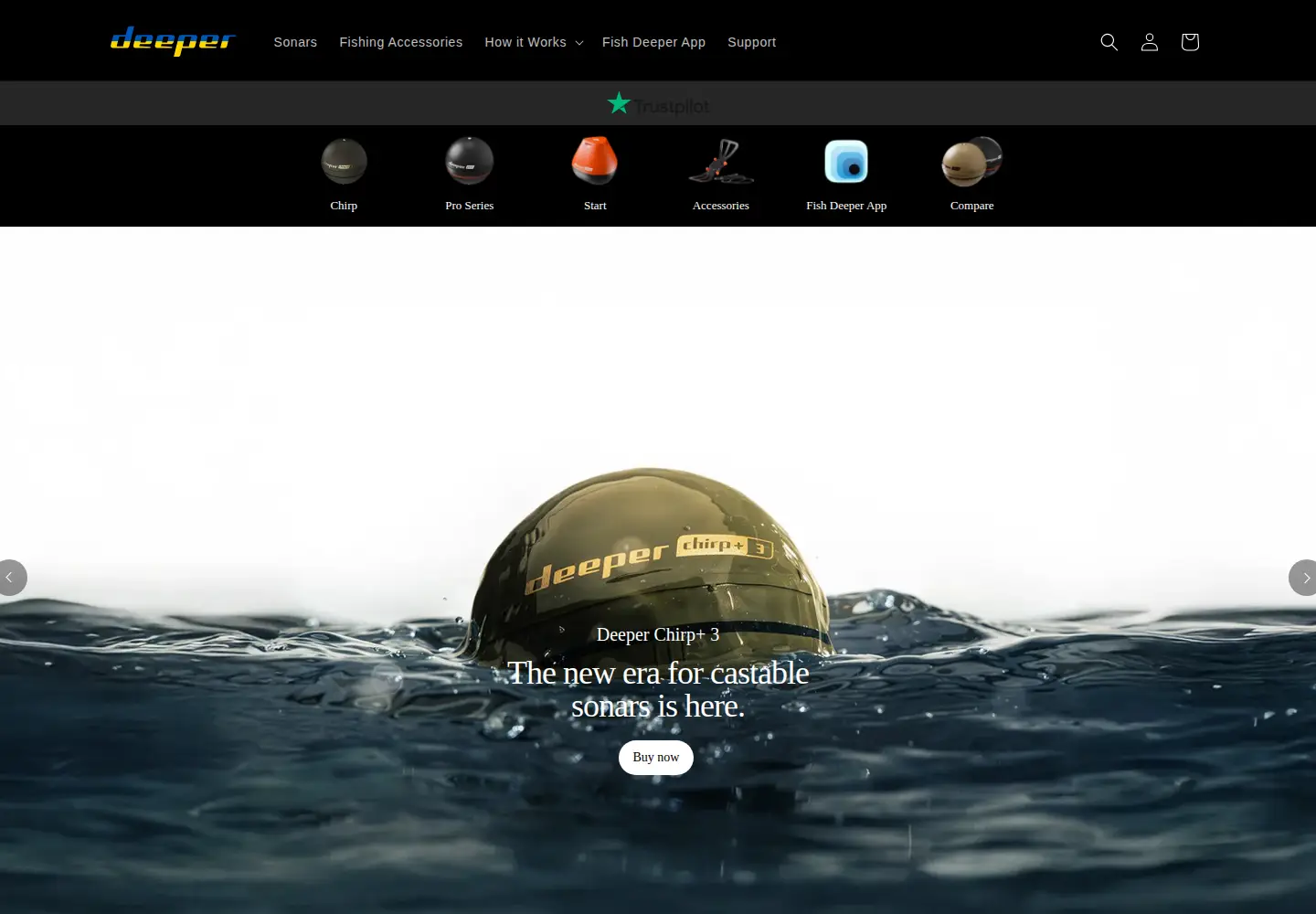 Screenshot of deepersonar.com