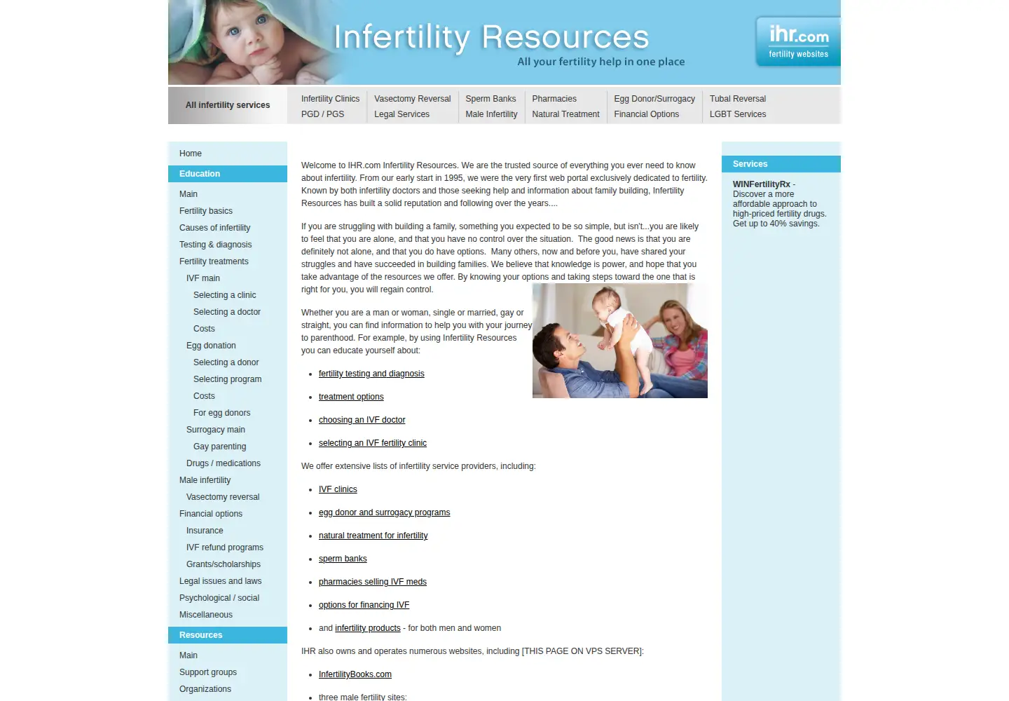 Screenshot of ihr.com