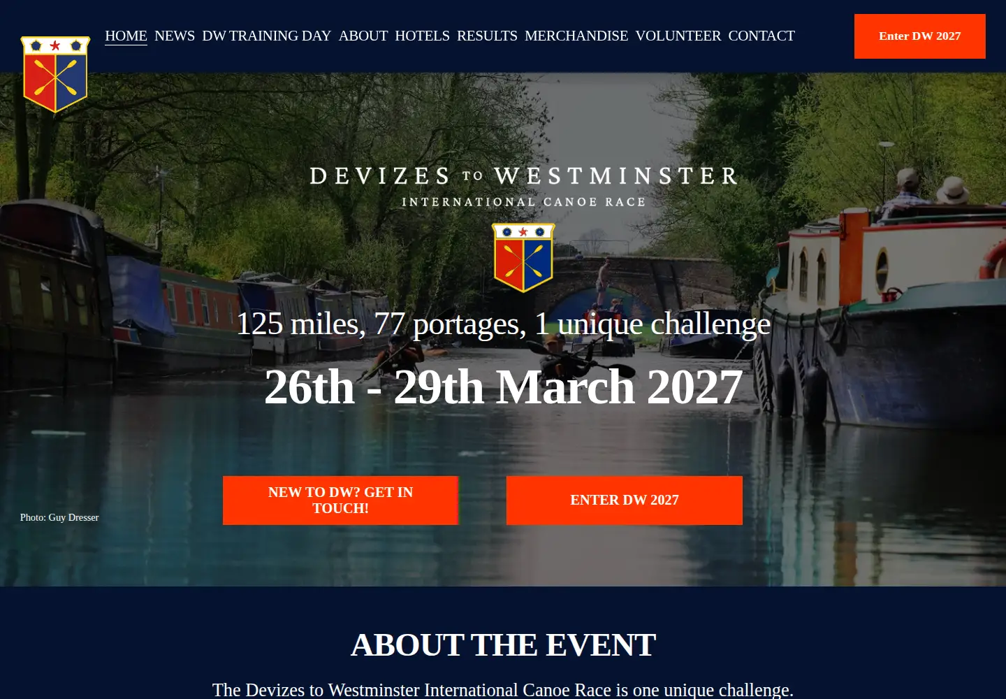 Screenshot of dwrace.co.uk