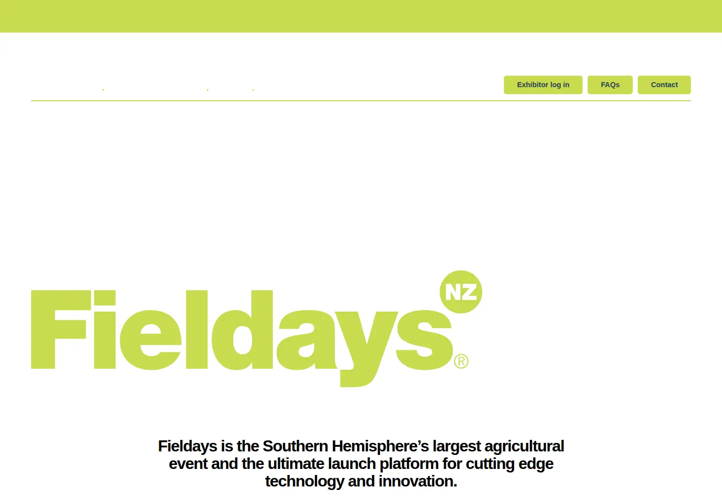 Screenshot of fieldays.co.nz