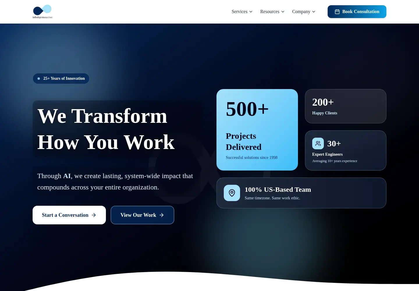Screenshot of iinteractive.com