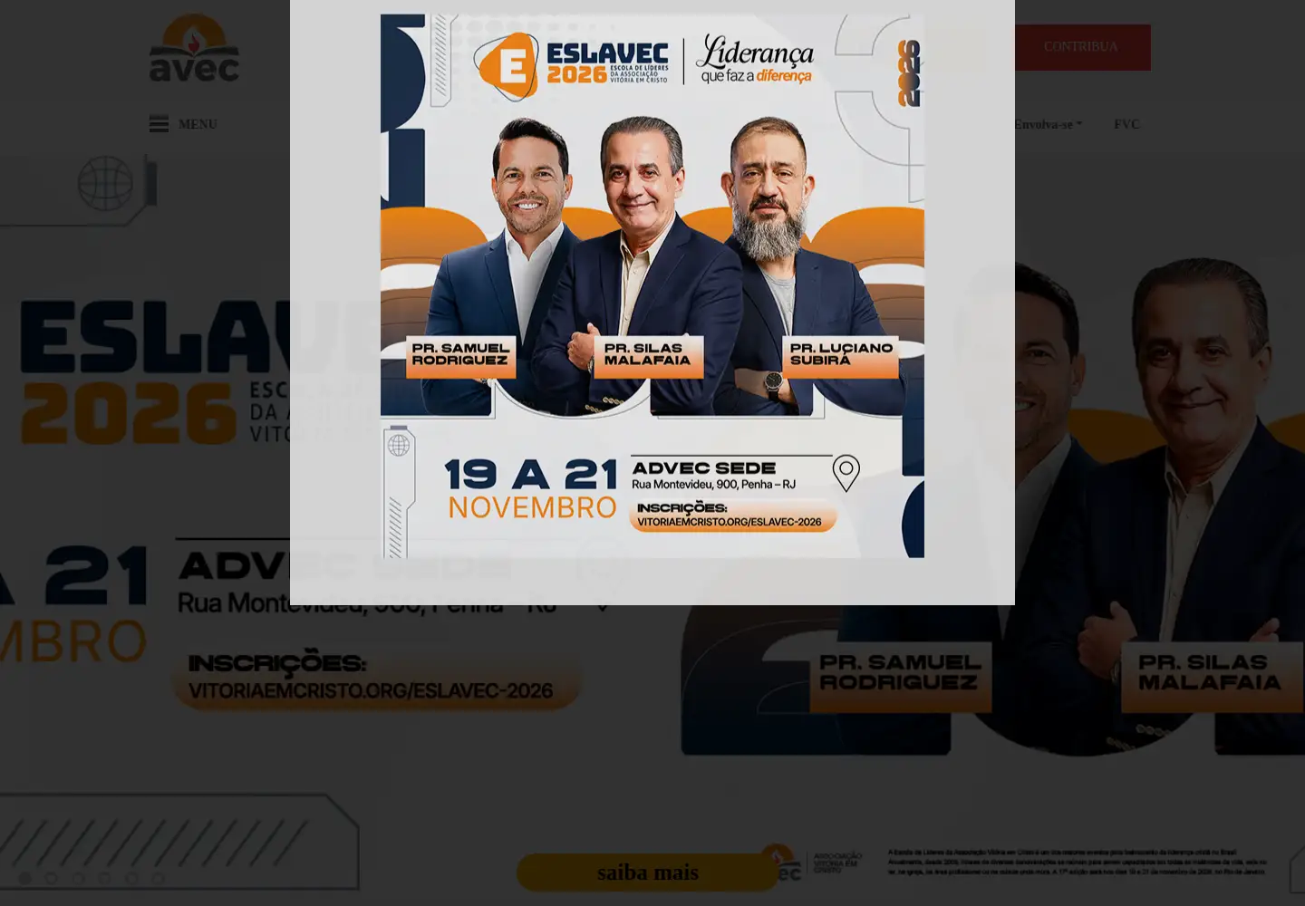 Screenshot of vitoriaemcristo.org