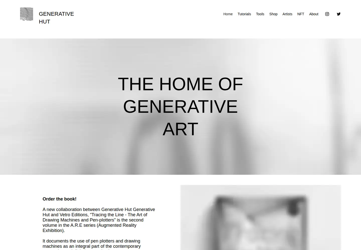 Screenshot of generativehut.com