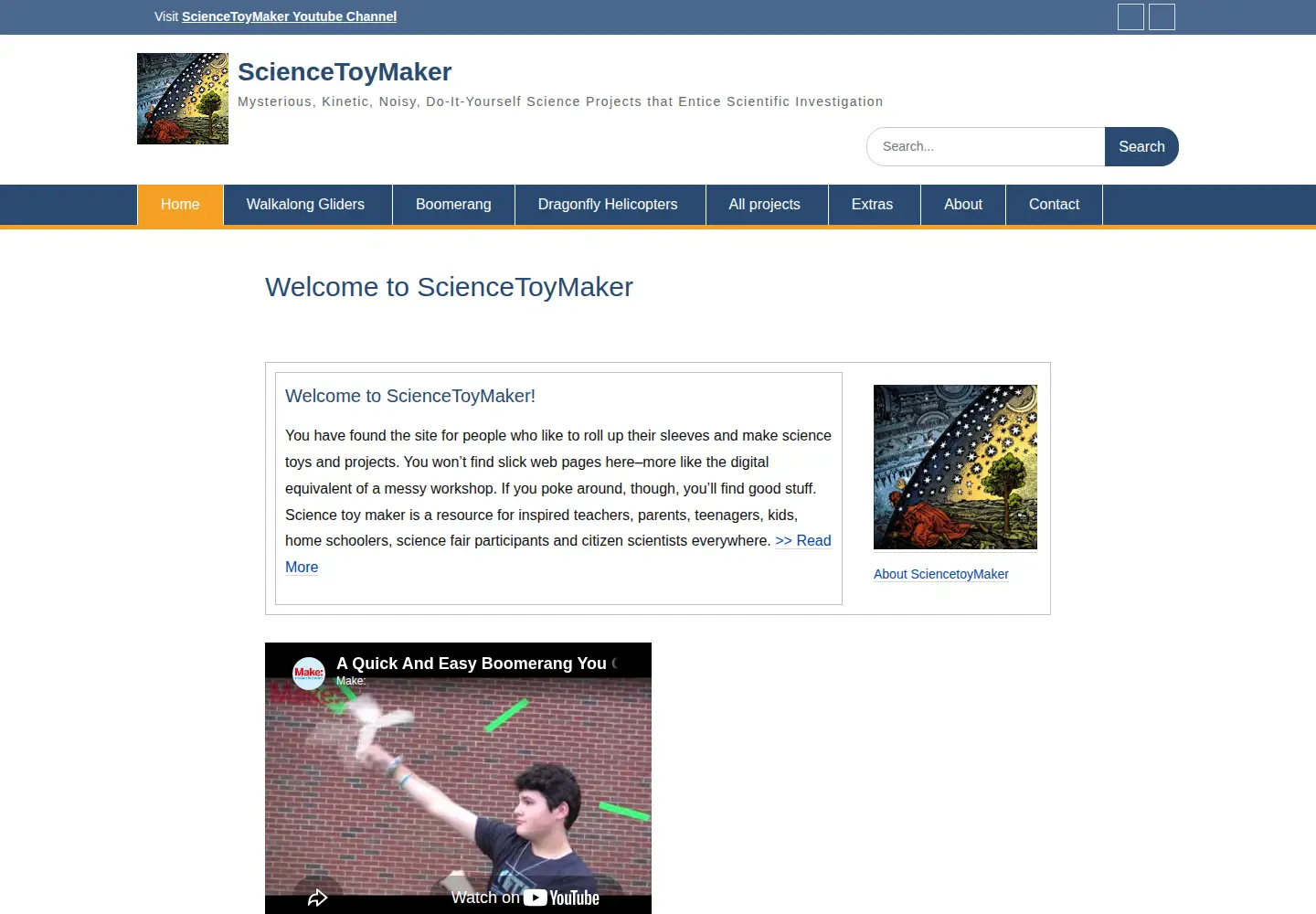 Screenshot of sciencetoymaker.org
