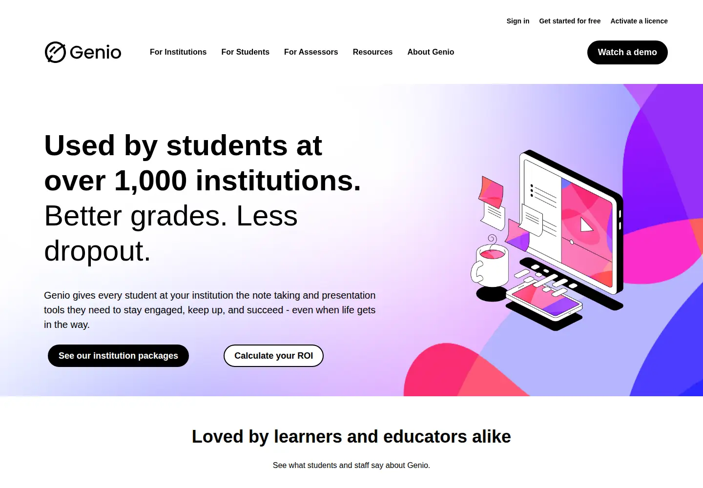 Screenshot of genio.co