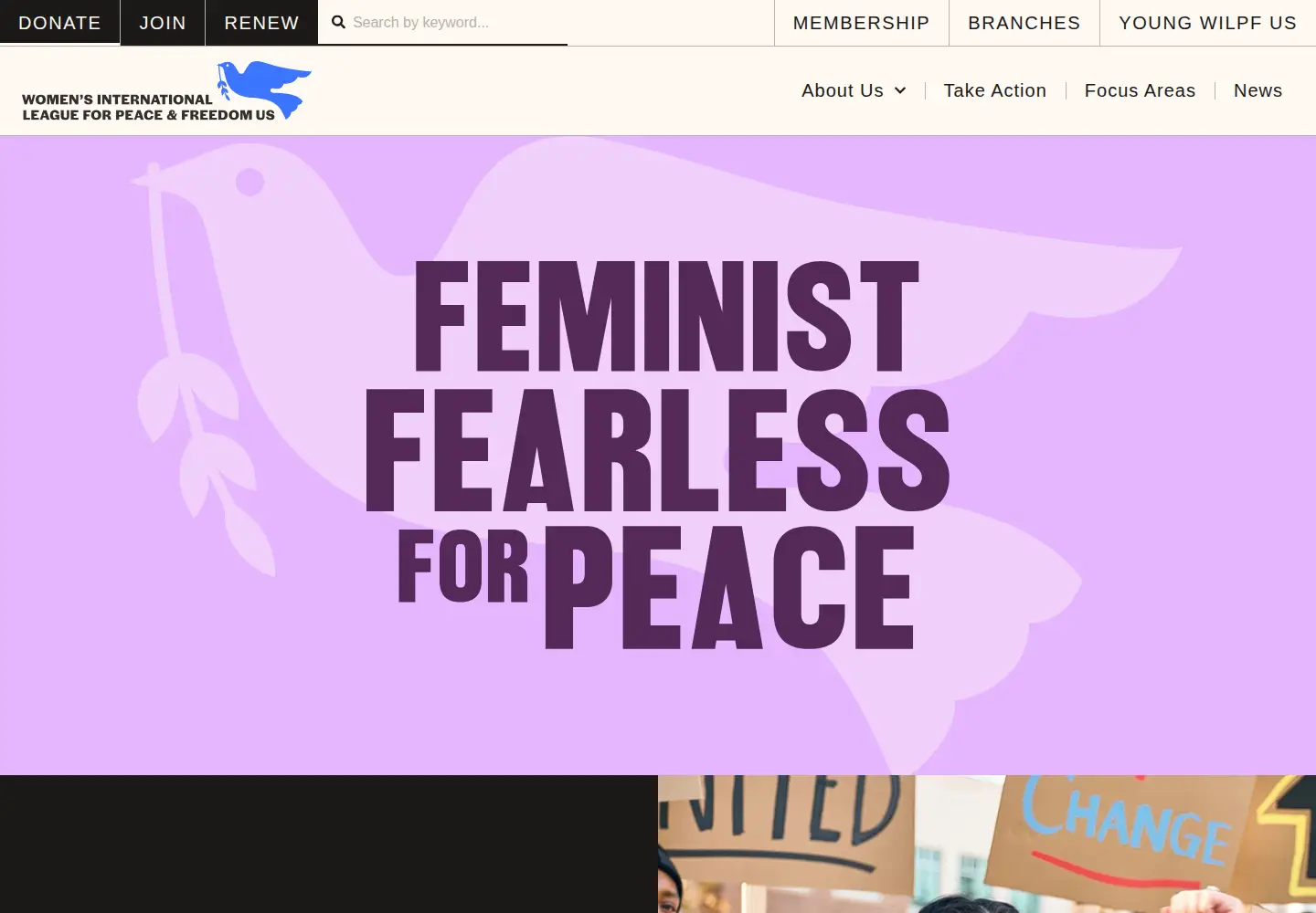 Captured homepage of wilpfus.org in the current scan