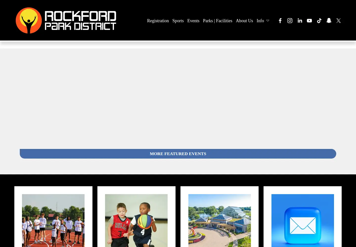 Screenshot of rockfordparkdistrict.org