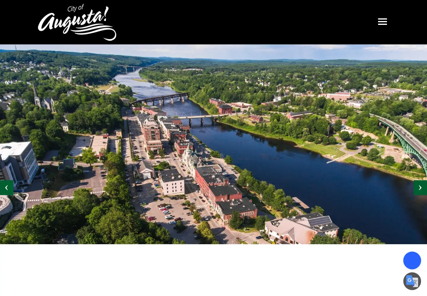 Screenshot of augustamaine.gov