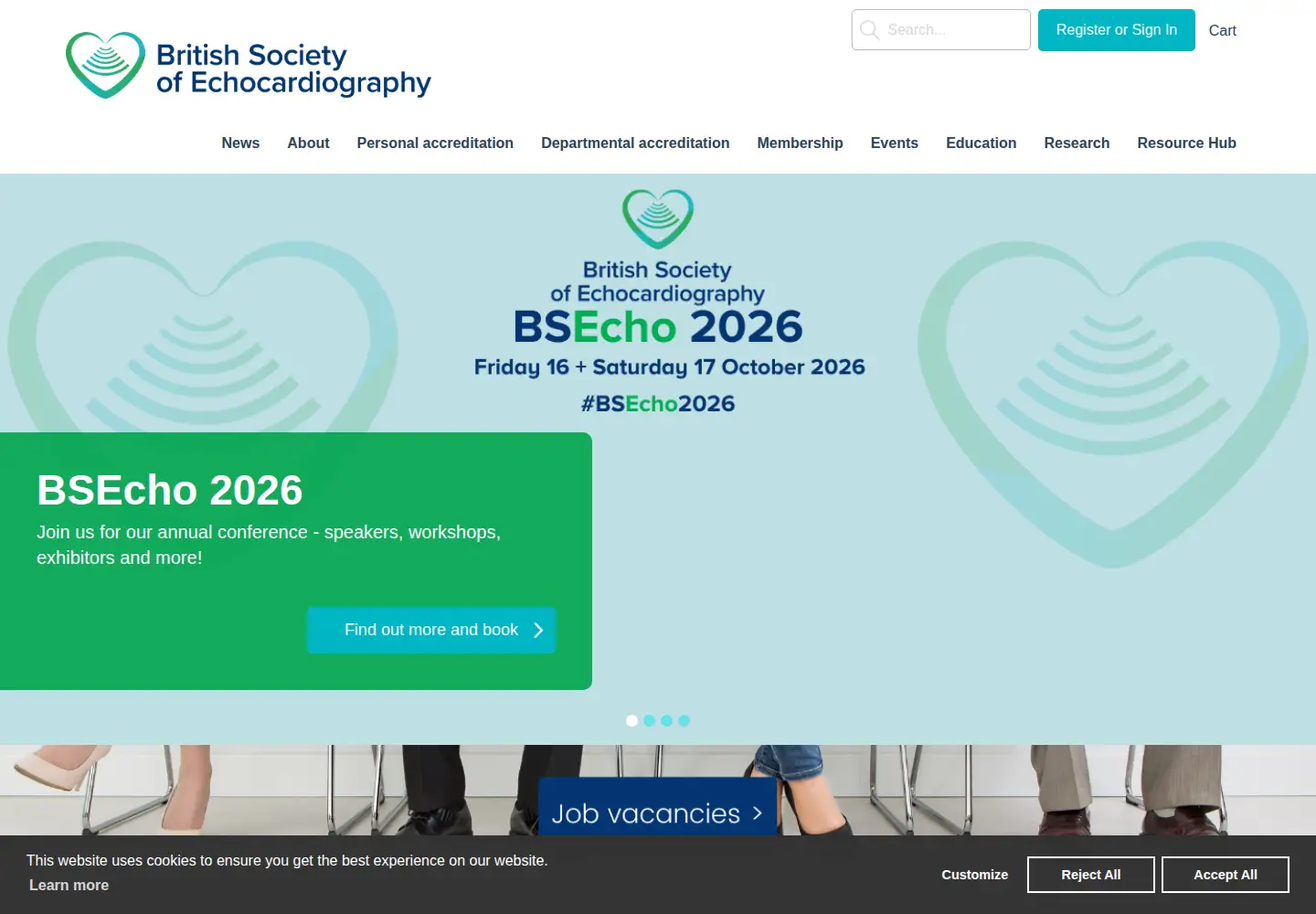 Screenshot of bsecho.org
