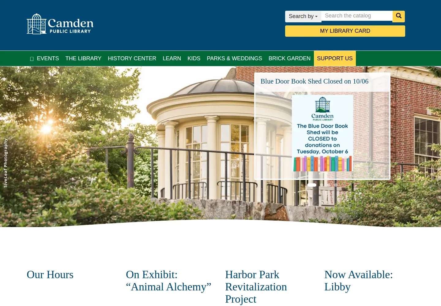 Screenshot of librarycamden.org