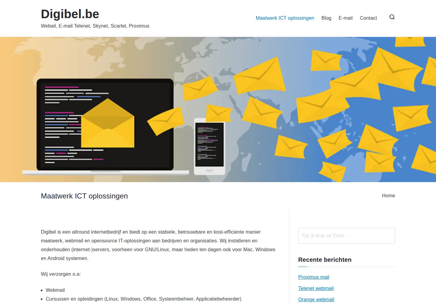 Screenshot of digibel.be