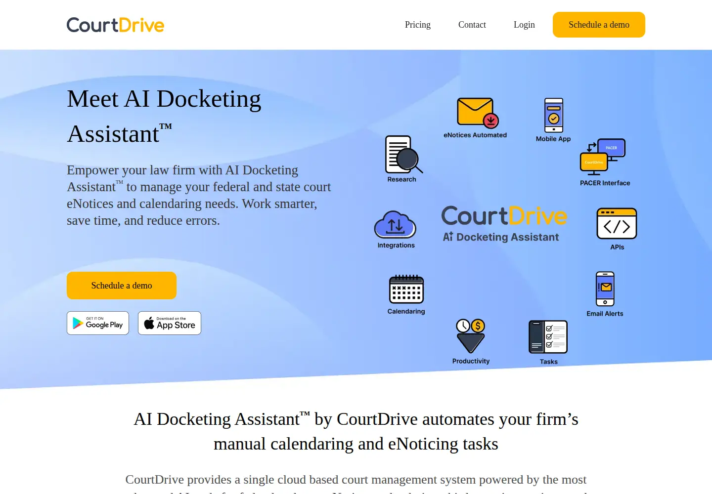 Screenshot of courtdrive.com