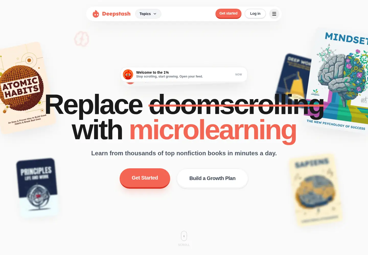 Screenshot of deepstash.com
