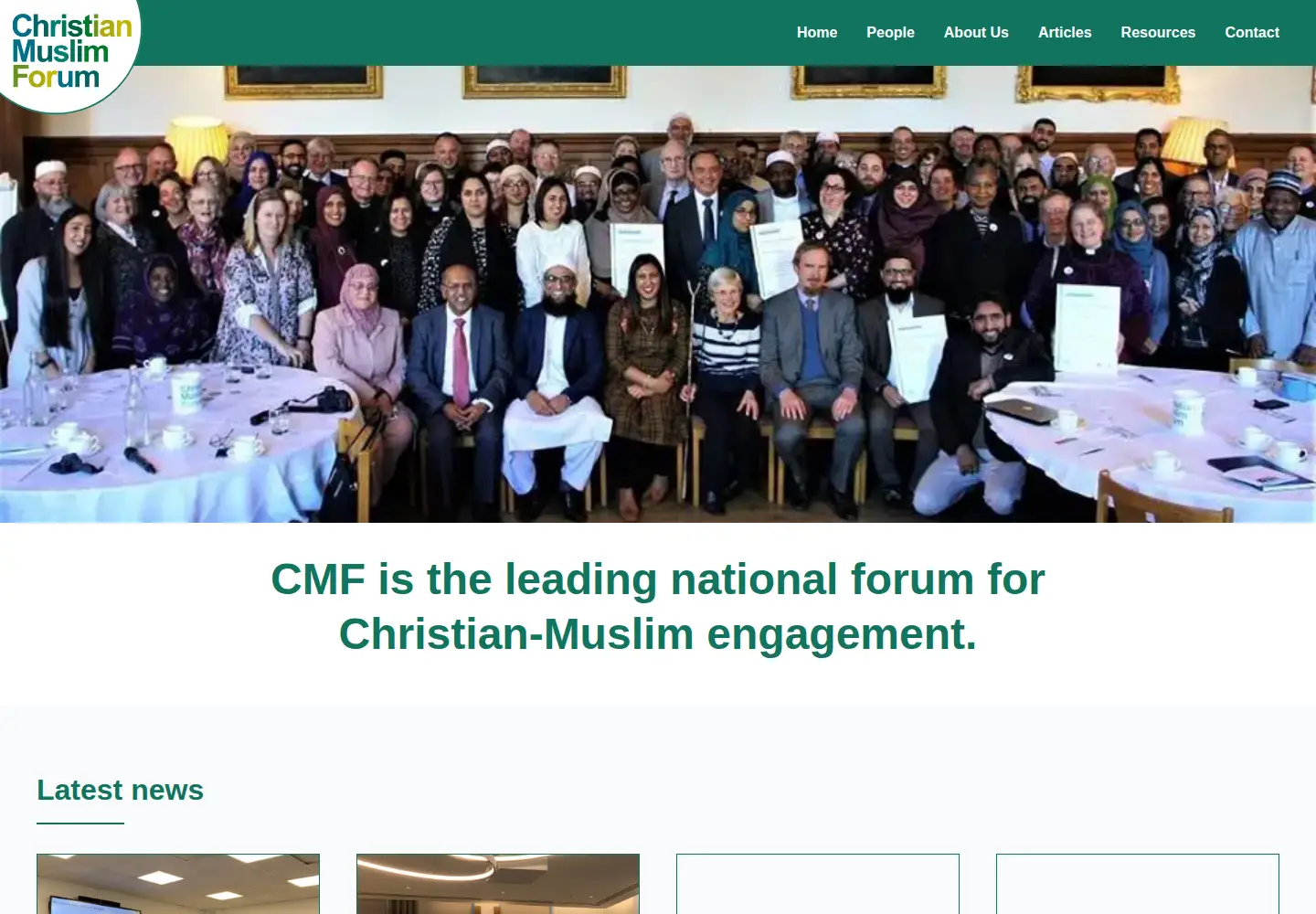 Screenshot of christianmuslimforum.org