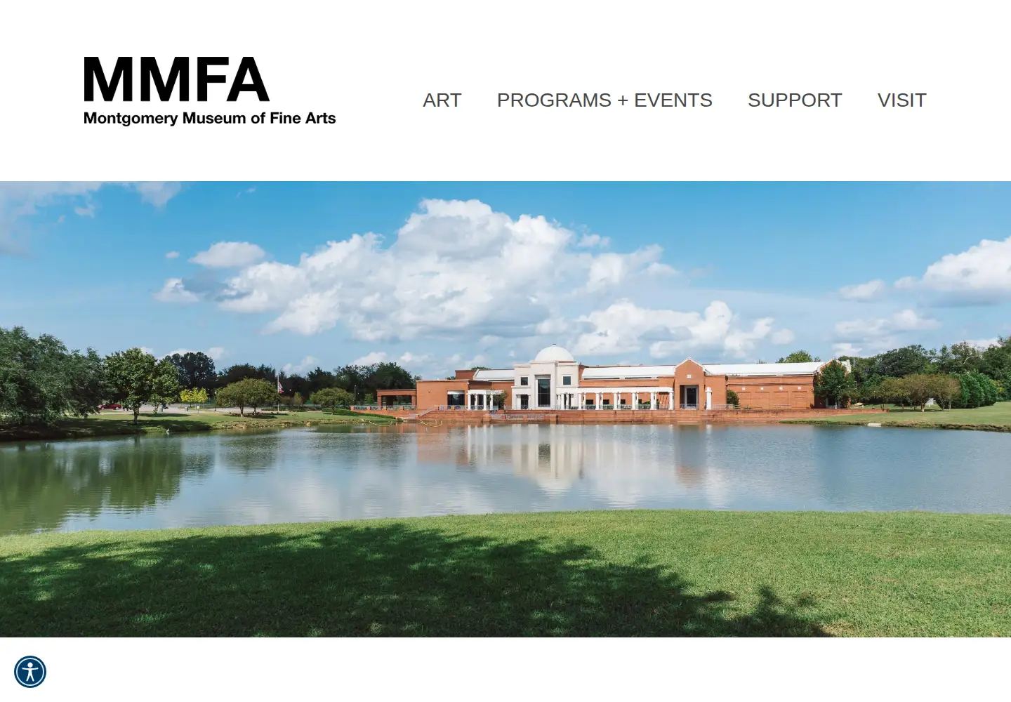 Captured homepage of mmfa.org in the current scan