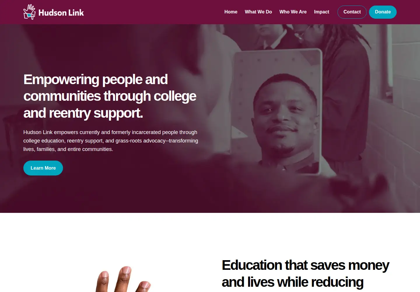Screenshot of hudsonlink.org