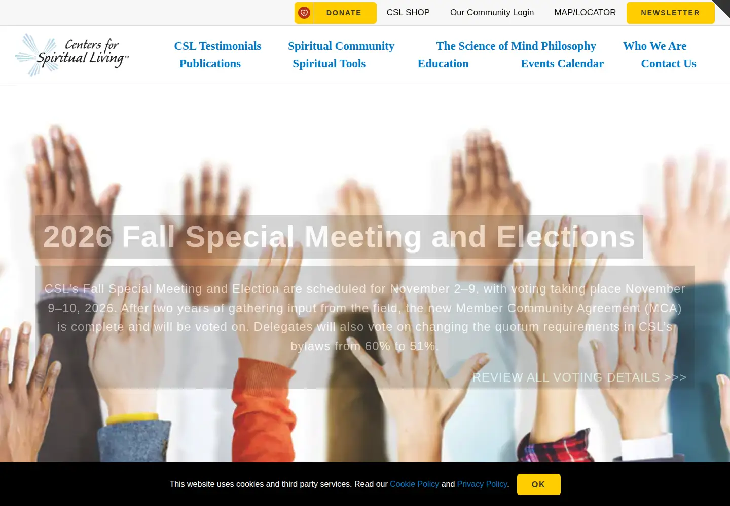 Screenshot of csl.org